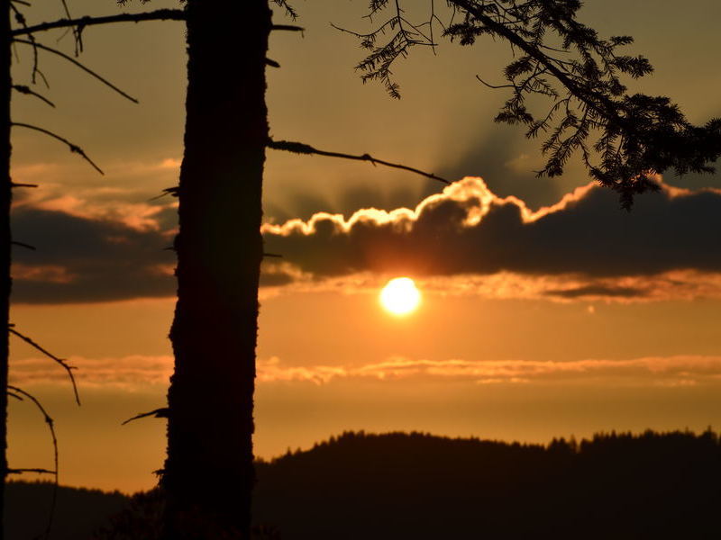 Sonnenuntergang in Bernau im Schwarzwald